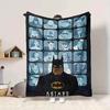1pc Batman Flannel Throw Blanket - HD Printed Lightweight Soft Warm All-Season Blanket for Sofa, Bed, Travel034