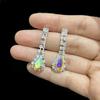Fashion Crystal Full Diamond Necklace Earrings Two-piece Evening Dress Accessories Dinner Party Jewelry Bridal Accessories Women