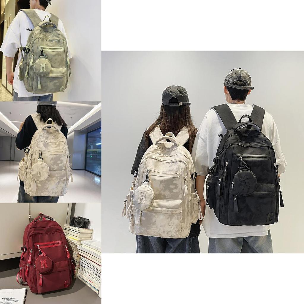 Nylon Casual Travel Backpack For Men And Women With Padded Shoulder System For Daily Use