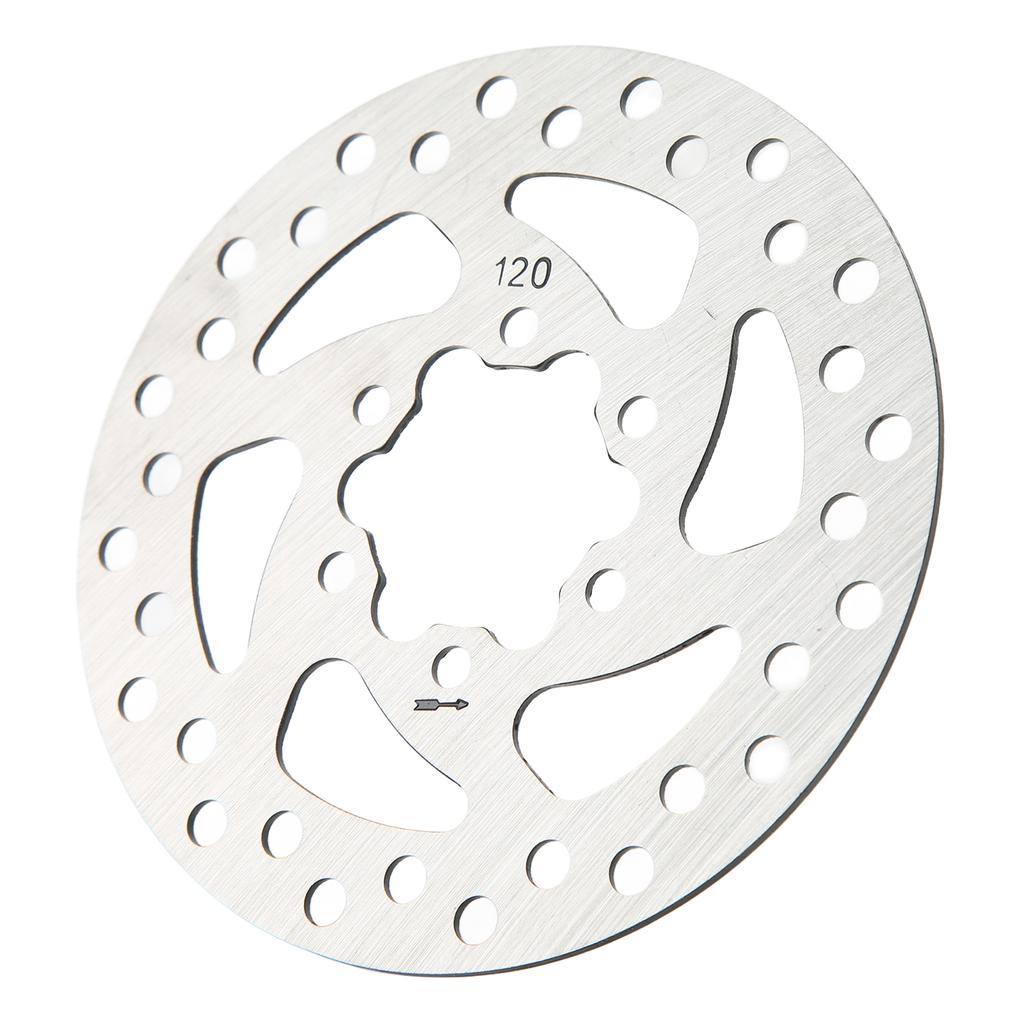 Electric Scooter Disc Brake 6 Holes Stainless Steel with 6 Screws Scooter Disc Brake Rotor for Replacement