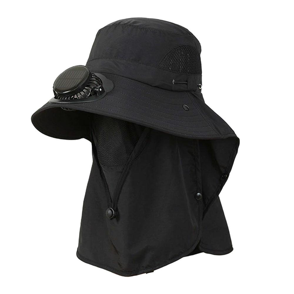 

Solar fan Hat Large Shawl Sunscreen Neck Protection UV protection Outdoor Leisure Mountaineering Cap Men Waterproof Fisherman