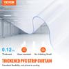 VEVOR Door Strip Curtain Transparent Windproof PVC Smooth Roll Hanging Curtain Strip Decor Screen Indoor Outdoor for Doorway