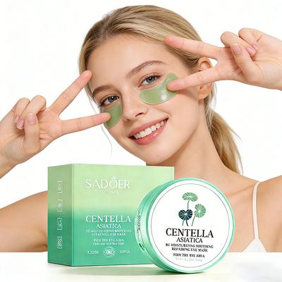 80pz SADOER Maschera Occhi Cristallina al Collagene con Centella Antirughe Anti Occhiaie Rimuove Borse Occhi Cerotti Idratanti per Occhi