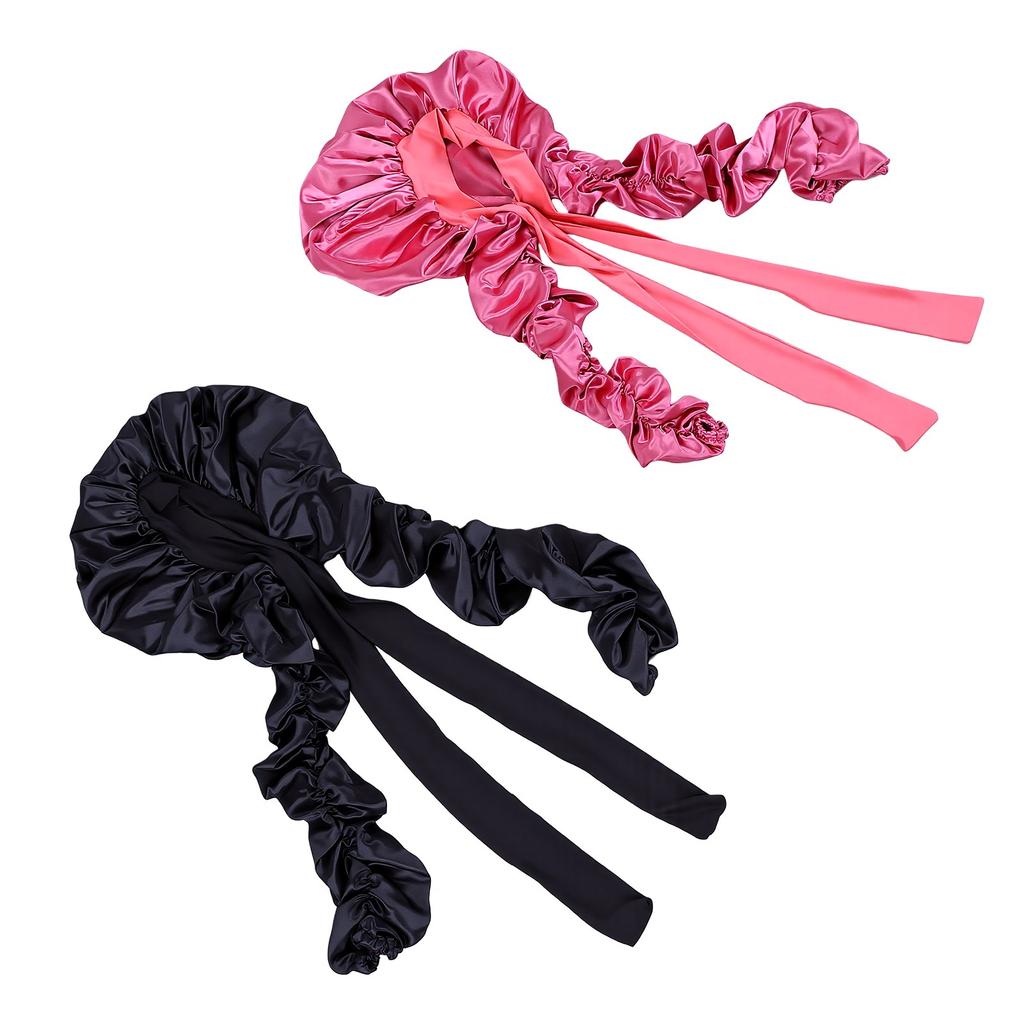 Double Layer Satin Bonnet 33-43in XL Bonnet for Braids Hair Dreadlocks Women Sleep