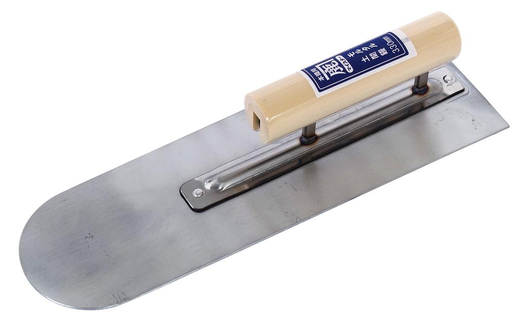 Kanesika Meister Concrete Trowel with Wooden Handle and Rounded 12043300060 Tip, 330mm,