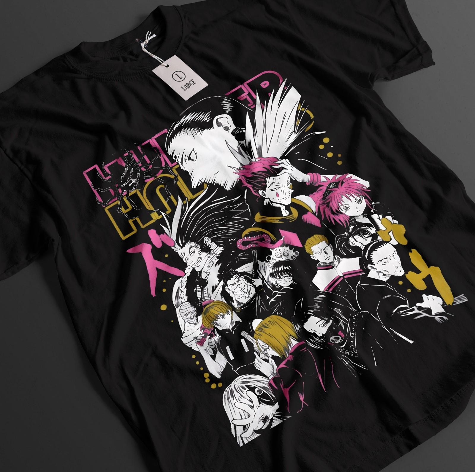 

Hunter x Hunter Shirt Phantom Troupe T-Shirt Mens Womens Tees Top Chrollo HxH Hisoka Anime Unisex Tee 2XL