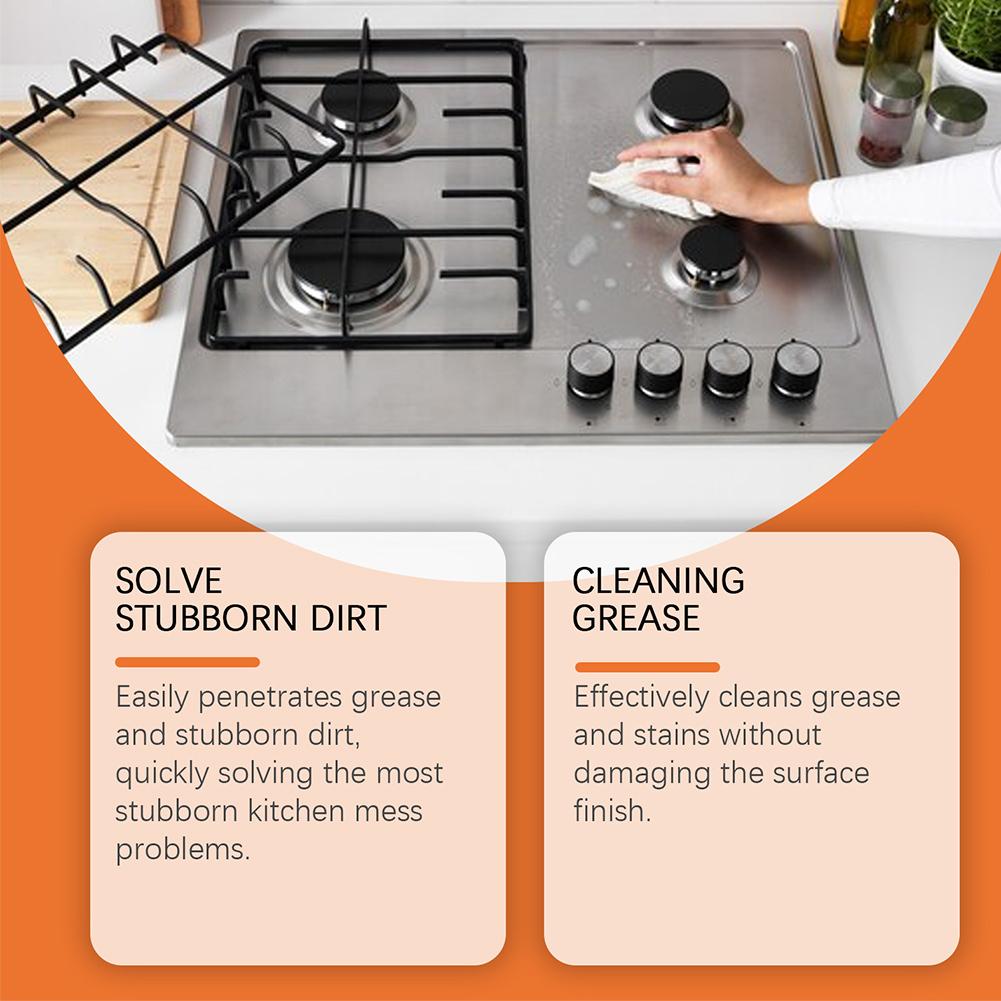 Spray de curățare cu bule de ulei greu, degresant pentru pete de ulei de bucătărie, îndepărtator de pete pentru grătare, cuptoare, plită, spray de curățare a bucătăriei L6V6