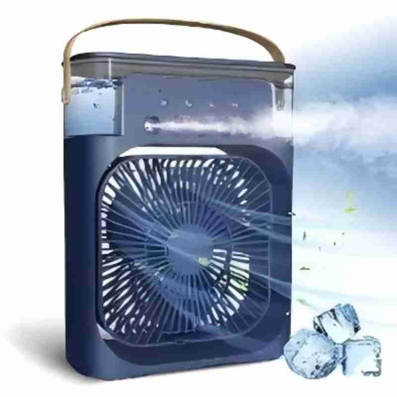Portable Humidifier Fan Air Conditioners USB Electric Fan LED Night Light Water Mist Fun 3 In 1 Air Cooler Humidifie For Home