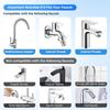 1080° Rotatable Water Faucet Aerator 2 Mode Water Filter Nozzle Bubbler  Kitchen