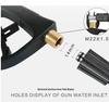 High-Pressure Car Wash Water Gun with M22-14 Quick Connect Swivel Nozzle Accessories