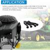 (4pc) Vizava 596163 Vacuum Hose Compatible For John Deere D125 D130 D140 D160 D170 Briggs and Stratton Lawn Mower Tractor Replaces 593998 797408