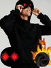 Hooded Sweatshirt with Eye Mask for Men, Stylish & Functional