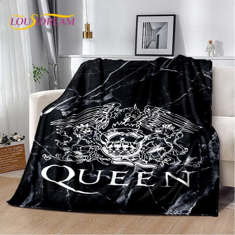 Freddie Mercury Queen-Rock-Band Soft Plush Blanket,Flannel Blanket Throw Blanket for Living Room Bedroom Bed Sofa Picnic Cover
