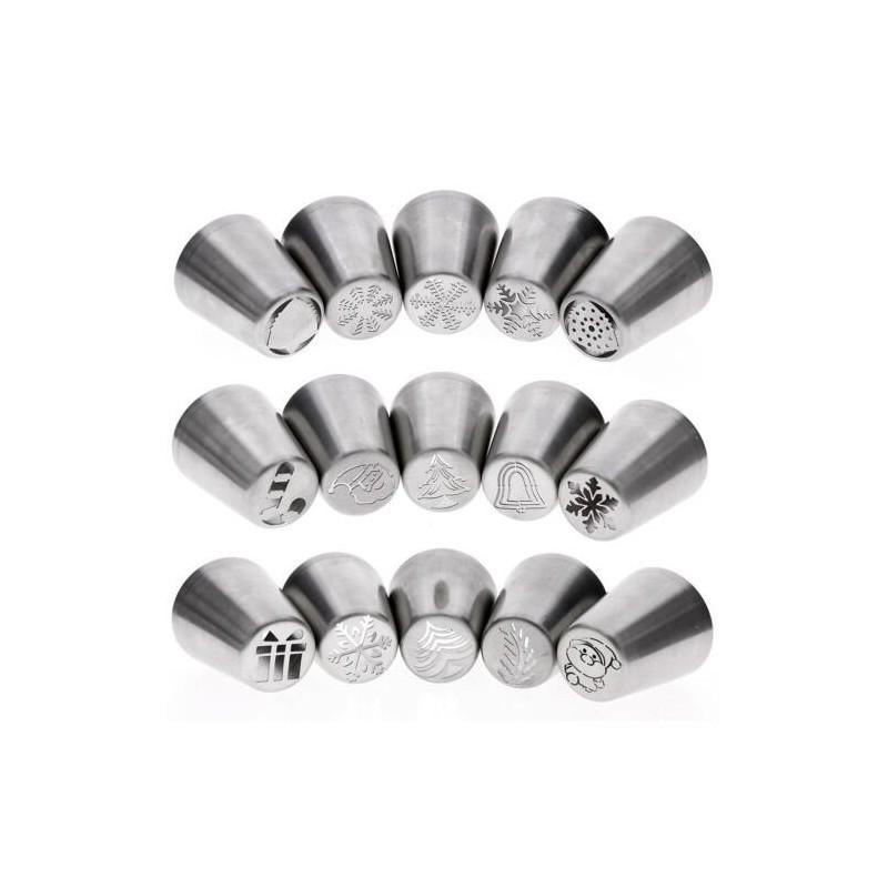Versatile 1pc Christmas Tree Icing Russian Piping Tip Leaf Nozzle Cupcake Set For All Holiday Baking Needs
