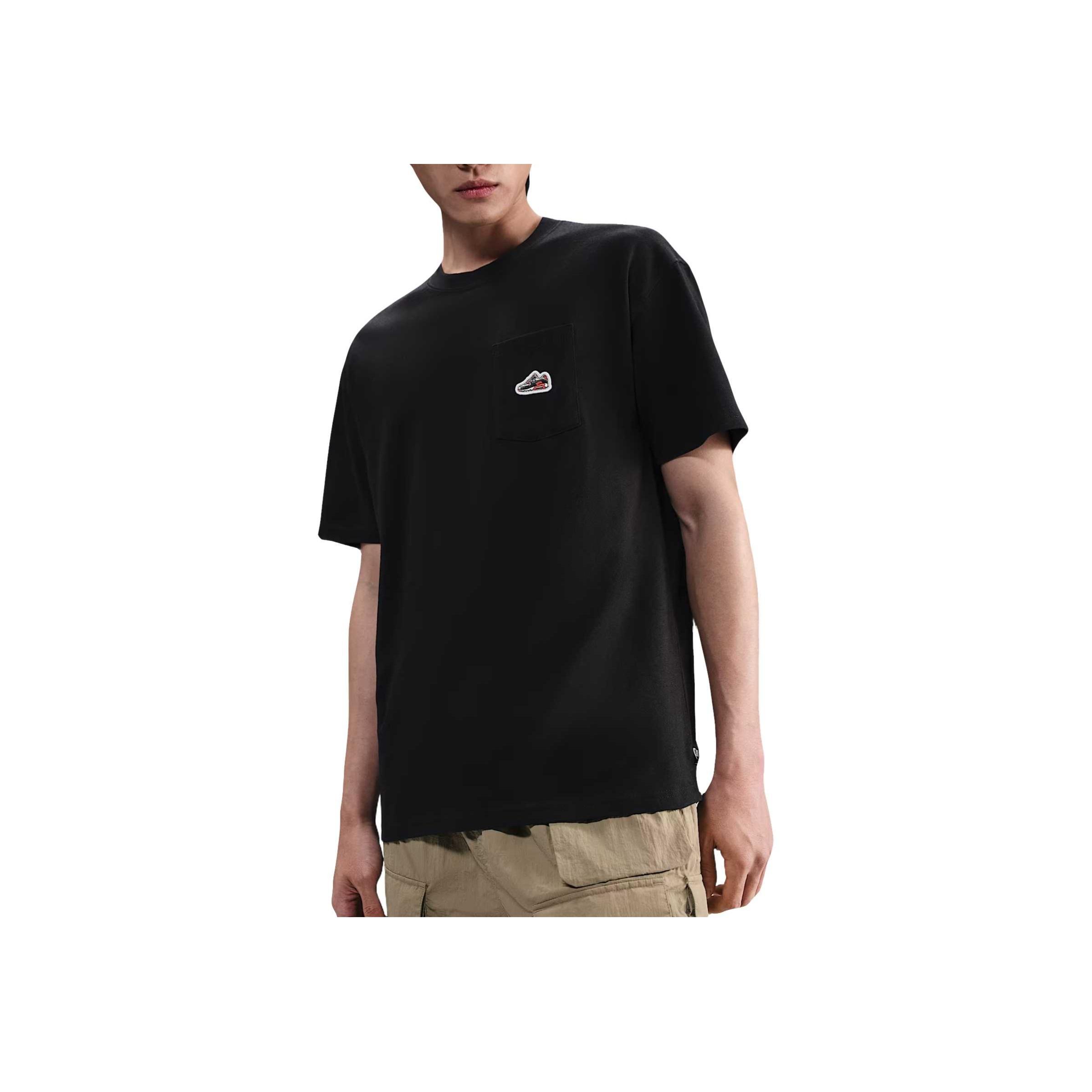 

Nike SS25 Модная Удобная Трендовая Минималистичная Футболка с Коротким Рукавом Мужская Топы Черная HQ9243-010 M