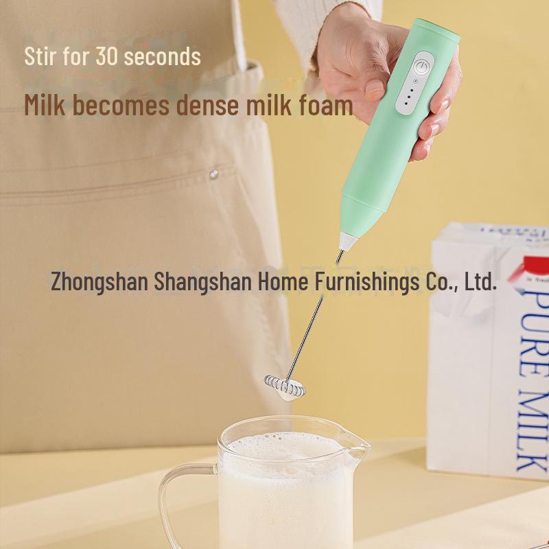 Kabelloser Handheld Elektrischer Milchaufschäumer Mixer für Kaffee