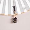 Genuine Rosewood Horse Keychain Pendant with Phone Lanyard for Women - Chinese Style