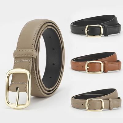 Damen Echtleder Gürtel Rindsleder Gürtel Damen Vielseitige Dekoration Business Casual Schlichter Modegürtel High End