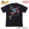 MARVEL Marvel Short Sleeve Spiderman SPIDERMAN American Comic Character Goods Avengers Present Black XL Size T-shirt Men's [Item]