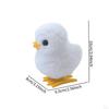 Chick Plush Wind Up Toy Realistic Novelty for Birthday Gifts Basket Stuffers Yellow 31g