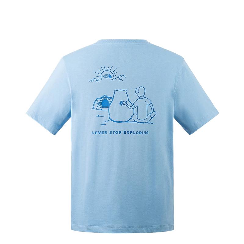 The North Face Urban Exploration SS24 T Shirt Unisex Cool Pale Blue NF0A8AUV-QEO