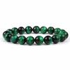 Natural 3A Tiger Eye Stone Bracelet - Colored Buddhist Prayer Beads Handcrafted Jewelry