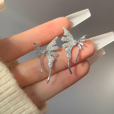 Exquisite Fairy Butterfly Earrings for Girls' New Style and Luxury Style