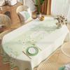 Oval Rectangular Universal Table Waterproof Tablecloth  Green Oil Proof Pvc Table Cover  Dining Table Cover Coffee Shop Decor