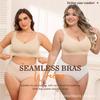 Women Plus Size Seamless Wireless Thin Full Cup Comfortable Bra