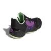 adidas Harden Vol. 4 J Breathable Low Top Children's Basketball Shoes Black Purple Teenagers FV3038