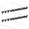 For TITANIUM Fiesta Focus Mondeo Edge Kuge Car Styling 3D Chrome ABS Silver/Black Car Fender Trunk YRear Emblem Sticker