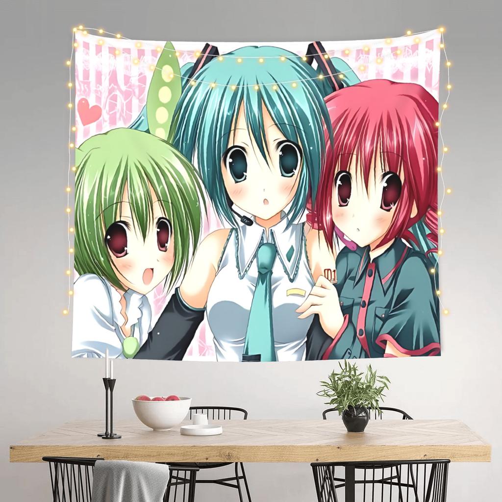 Hatsune Miku cutecore Tapestry Bedroom Decoration Wall Hanging Blanket Tapestry Cool Stuff For Room
