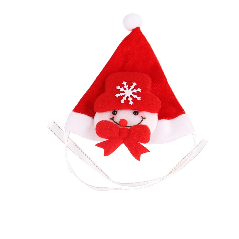New Pet Decal Hat Christmas Cat Dog Christmas Hat Cartoon Hat Santa Hat Pet Decorative Hat