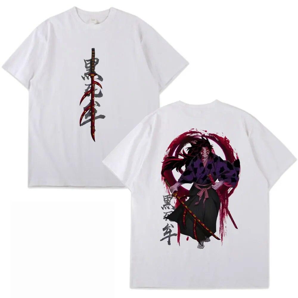 Japan Anime Demon Slayer T-skjorte Rengoku Kyoujurou Kimetsu No Yaiba T-skjorter Casual Bomull Oversized Kortarmet T-skjorte Unisex