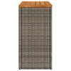 Vidaxl Stolik Ogrodowy Z Drewnianym Blatem, Szary, 58X27,5X55 Cm