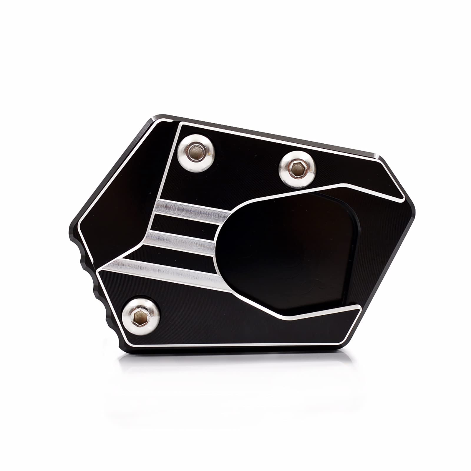

Kickstand Side Stand Stand Stand Plate Extension Aluminum Compatible Honda CB150R CBR250R CB300F CB300R чёрный
