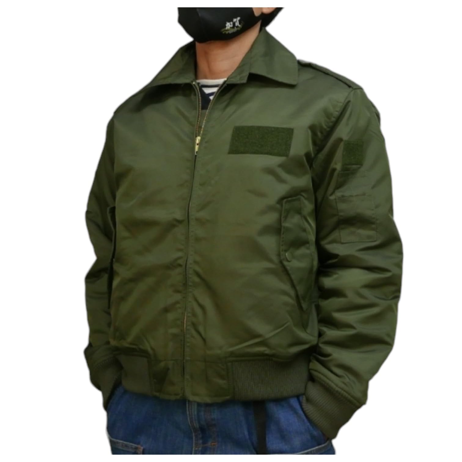 

[Fuji Uniforms] Self-Defense Force Goods (Green Jumper) Maritime Self-Defense Force Replica Jumper Official Security Guard (JP, Alphabet, L, Green)