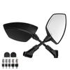 1 Pair Rearview Side Mirrors 360 Degree Rotation   for Motocycle Scooter ATV Dirt Bike 0.3in 0.4in Mounting