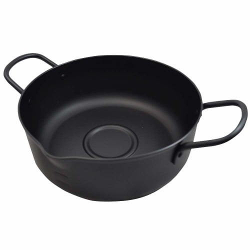 Kai Corporation DZ-5847 20cm Double-Handled Tempura Pot with Thermometer