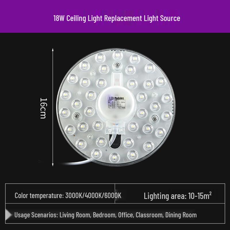 Round LED Ceiling Light Replacement Module