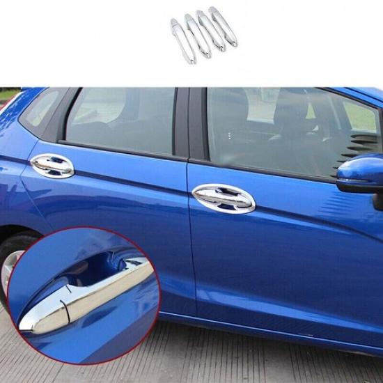 Chrome Exterior Cover Trim Outside Door Handle For Honda Fit Jazz 2014-2019 2020
