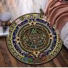 1Pc Aztec Circular Print Rug - home decoration Carpet For Living Room Bedroom Flooring Computer Chair Area Rug