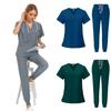 Unisex Nurse Uniforms V-neck Clinical Uniforms Professional Dentist Nursing Suit