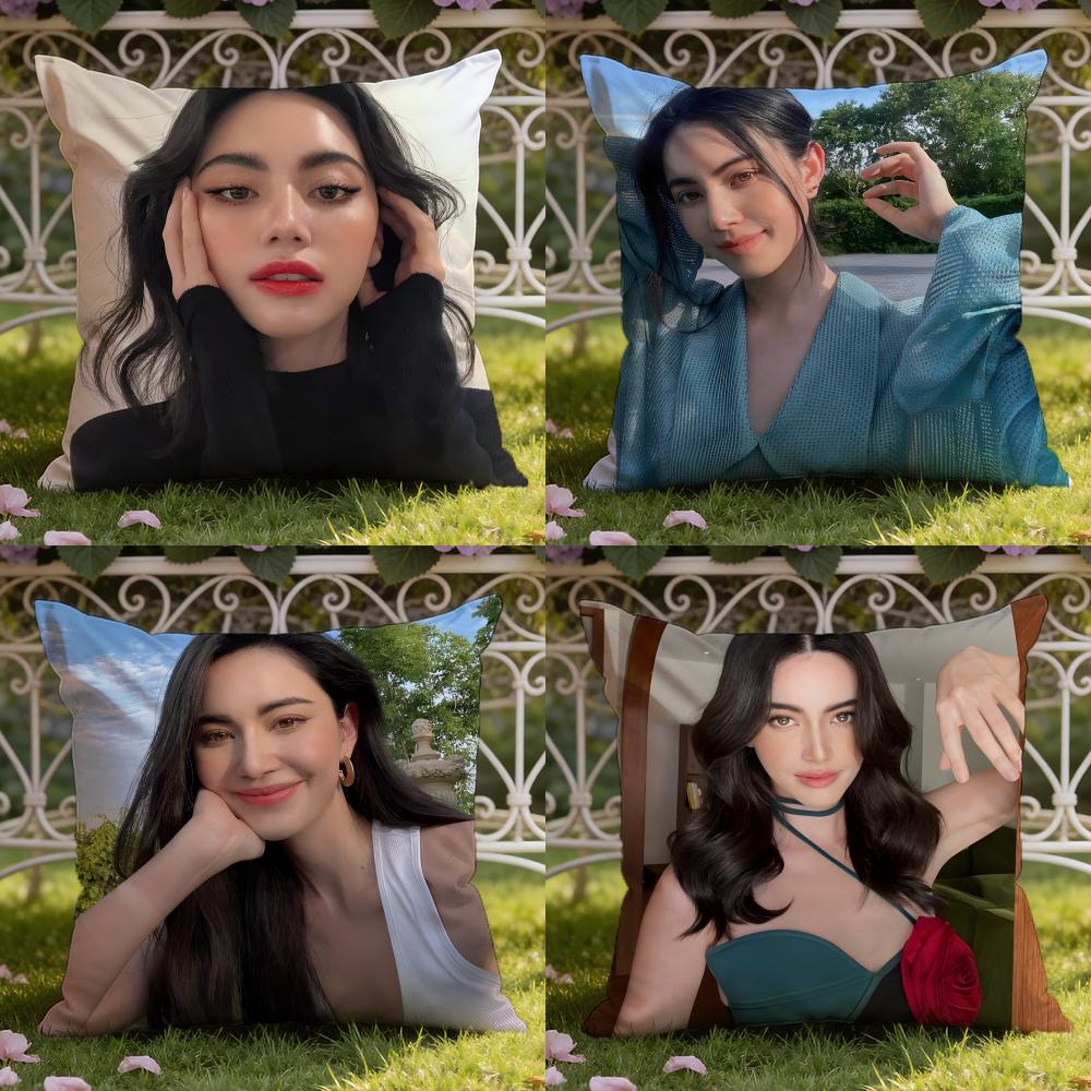 Thai actress D-Davika Hoorne Cushion Cover Home & Car Dual-Scene Pillow Cover: Reversible for Premium Comfort
