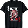 Rainha de Copas Baralho de Cartas Cartas de Jogar Cassino Poker Camiseta