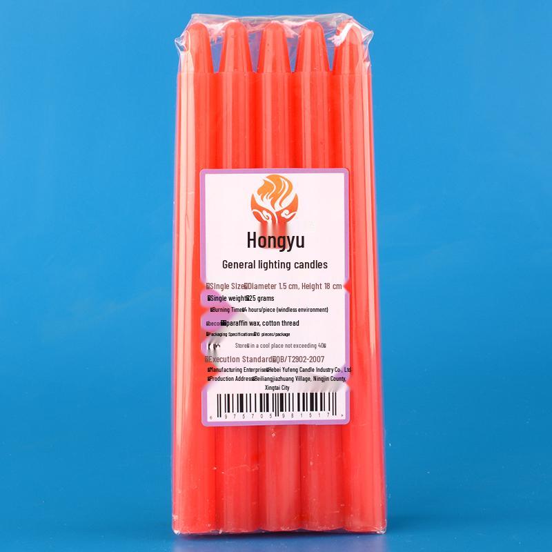 Smokeless Deodorizing White Candles for Power Outages and Buddha Offerings