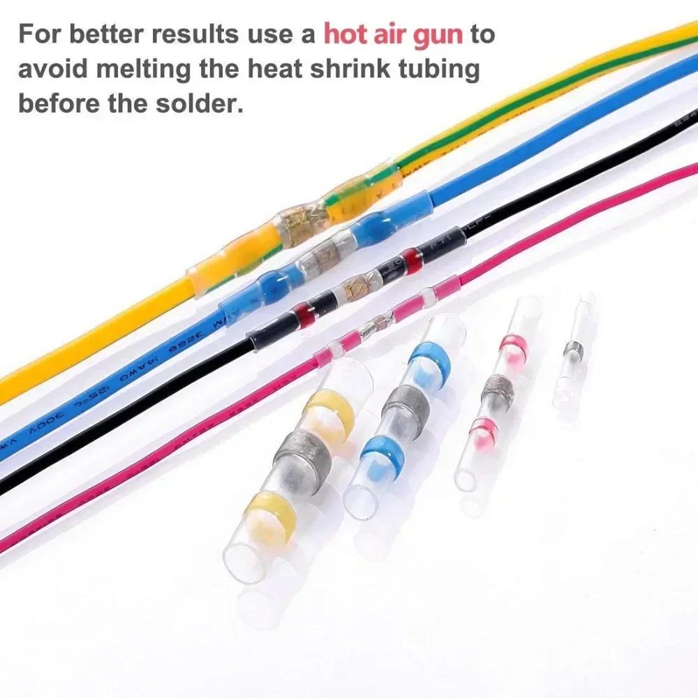 50/100 Mixed Heat Shrink Tube Connect Terminals Solder Sleeve Tube Electrical Wire Insulated Splice Waterproof Connectors Kit