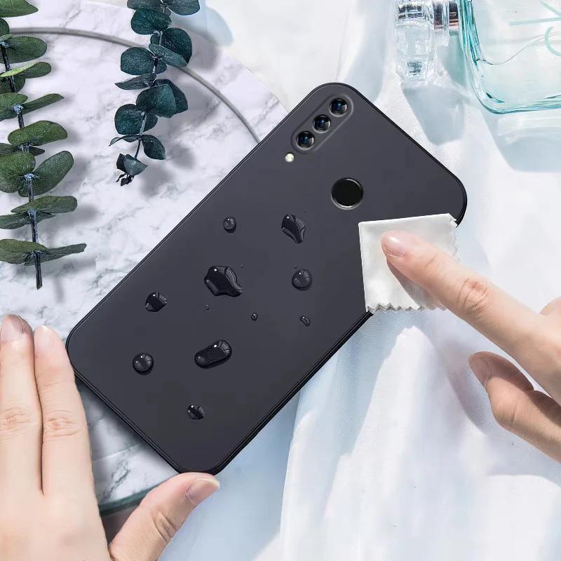 Per Custodie Huawei P50 P40 P30 P20 Lite Per Mate 20 30 40 Pro P smart Z Honor 8X Cover Lusso Originale Custodia per Telefono in Silicone Liquido