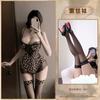 Sexy Leopard Print Lace Lingerie With Underwire Seductive Intimate Nightwear For Women