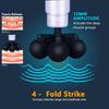 Massage Gun Variable Frequency 5 Levels Fascial gun Dual mode 4x Strike Massager head Massager Body Neck Back Leg Fitness Tool
